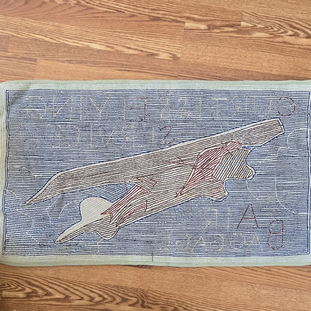 Novelty Throw Rug Curtiss Flying Service Air Baggage Airplane Early Flight Co.